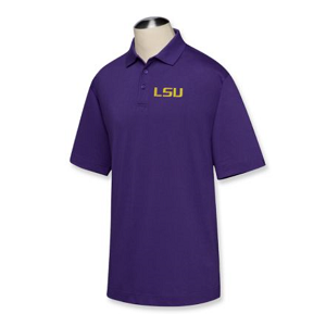 LSU Tigers B&T CB DryTec Championship Polo - College Purple